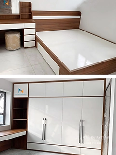 Hình Ảnh Bộ Giường Tủ Phòng Ngủ Gỗ Công Nghiệp