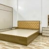Combo phòng ngủ đẹp nhà phố thiết kế theo phong cách minimalism tối giản, với chất liệu gỗ MDF phủ melamine chống xước, tủ 2mx2m45; giường 1m8x2m đầu bọc nệm, bàn trang điểm 1m2, táp 40cm