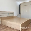 Combo giường tủ gỗ công nghiệp giá rẻ gồm tủ 2mx2m45, giường 1m8x2m đầu 3 miếng gỗ táp cùng màu cánh tủ rất đẹp mắt, 2 chiếc táp đầu giường. Combo thiết kế theo phong cách hiện đại, thân màu gỗ, cánh màu ghi xám