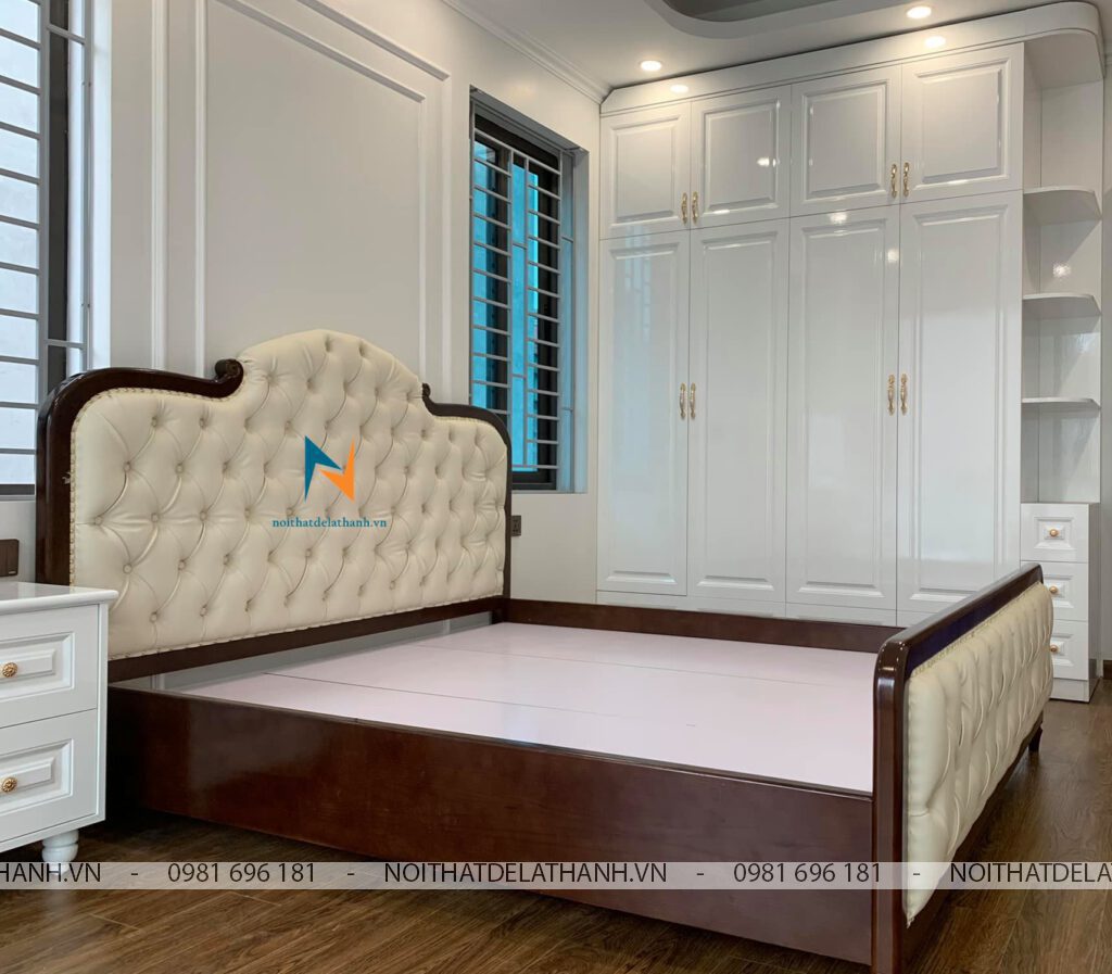 Combo giường tủ tân cổ điển hiện đại siêu đẹp có thể dùng làm phòng cưới