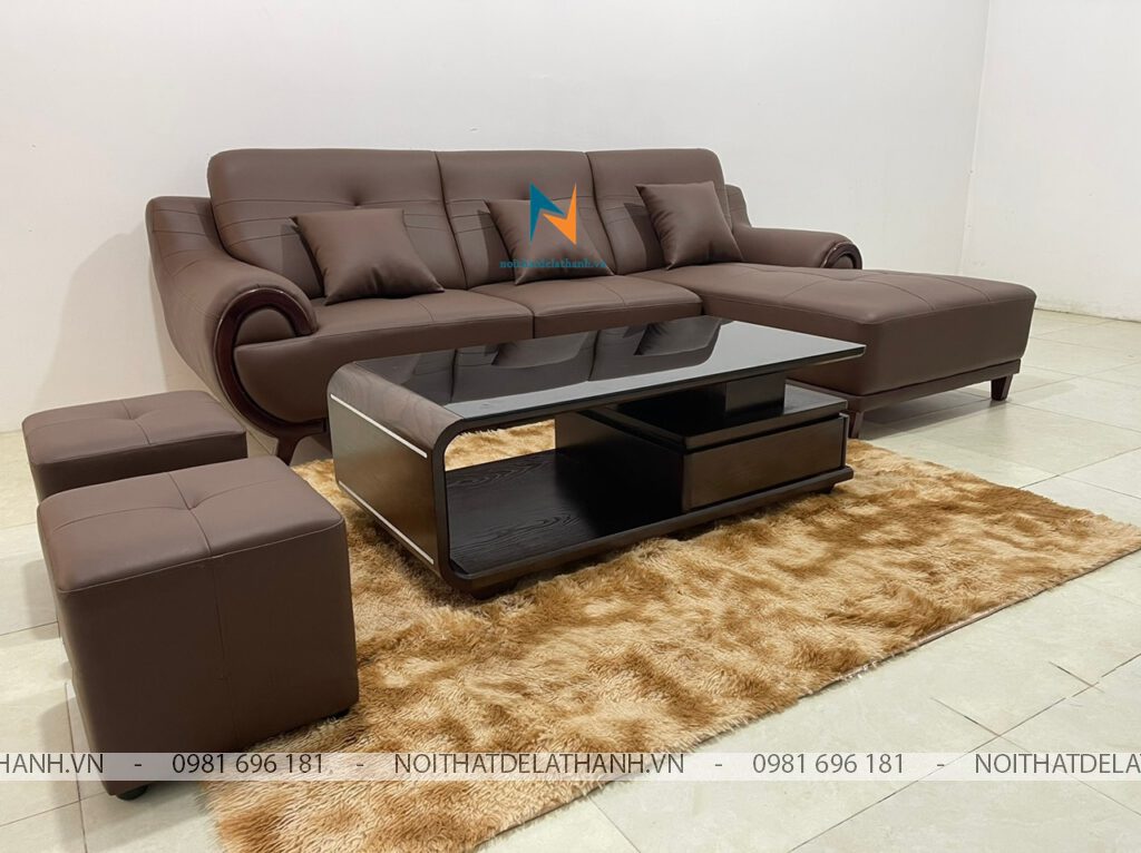 Khung sofa được làm bằng gỗ tự nhiên hoặc kim loại, tùy thuộc vào từng dòng sô pha