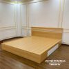 Giường 2m2 màu sồi phong cách hiện đại