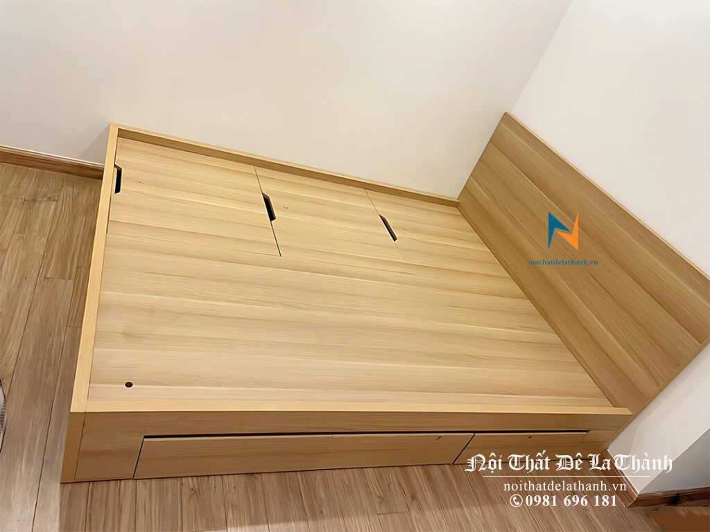 Chiếc giường ngủ thông minh hiện đại, màu 388, kích thước 1m4x2m