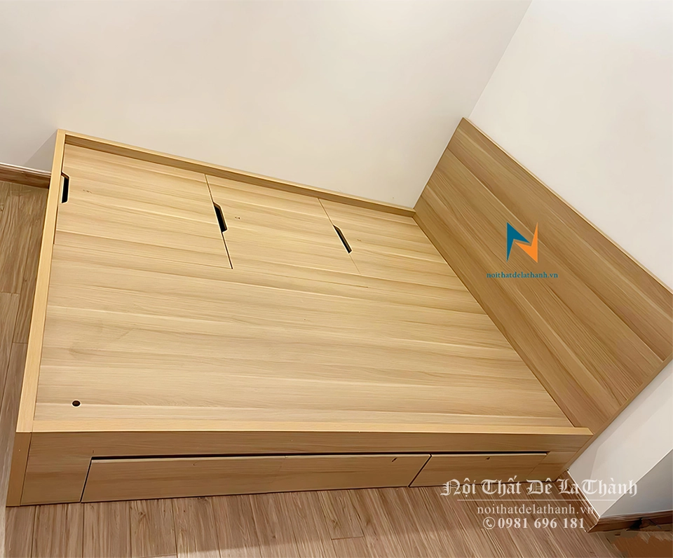 Chiếc giường ngủ thông minh hiện đại, màu 388, kích thước 1m4x2m
