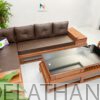 Bộ sofa gỗ hương góc chữ L, phân khúc cao cấp