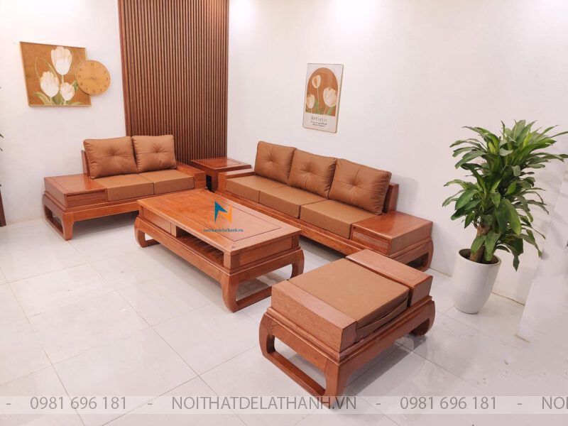 Bộ Sofa Gỗ Hương Đá