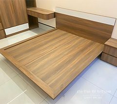 Hình ảnh thực tế chiếc giường thấp kiểu Nhật gỗ mdf