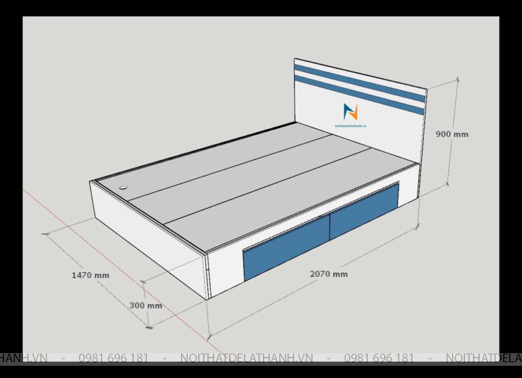 Kích thước giường 1m4