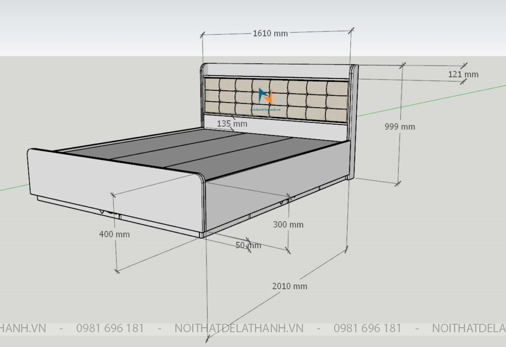 Kích thước giường ngủ 2 người