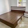 Ảnh thực tế giường gỗ công nghiệp 1m6 giá rẻ