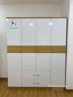 Tủ gỗ công nghiệp 4 cánh