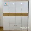 Chiếc tủ 1m6x2m phong cách hiện đại, 3 buồng, 2 ngăn kéo