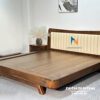 Ảnh thực tế chiếc giường óc chó cao cấp, kích thước 2mx2m2