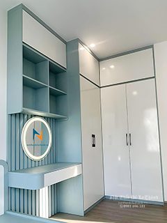 Tủ Áo Chữ L Kết Hợp Bàn Trang Điểm