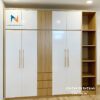 Tủ quần áo hiện đại 2 tầng, 2m4x2m45