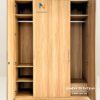 Chiếc tủ quần áo gỗ công nghiệp 4 cánh 1m8x2m45, màu 388, thiết kế theo phong cách hiện đại rất đẹp mắt
