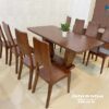 Bộ bàn ăn hiện đại 8 ghế phù hợp với các không gian lớn như phòng ăn biệt thự, phòng ăn nhà liền kề...