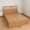 Bản thiết kế giường 1m6x2m, gỗ công nghiệp giá rẻ
