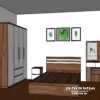 Thiết kế combo giường tủ mdf giá rẻ
