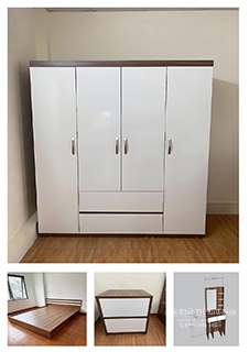Hình Ảnh Thực Tế Bộ Giường Tủ Gỗ Công Nghiệp Giá Rẻ