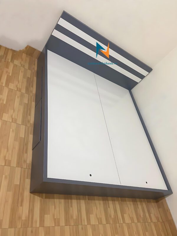 Chiếc giường giá rẻ 1m4x2m có 2 ngăn kéo dành cho nhà trọ và sinh viên