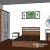 Bản thiết kế bộ giường tủ gỗ ép