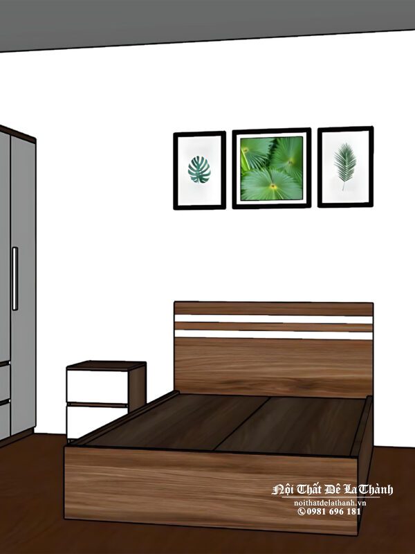 Bản thiết kế bộ giường tủ gỗ ép