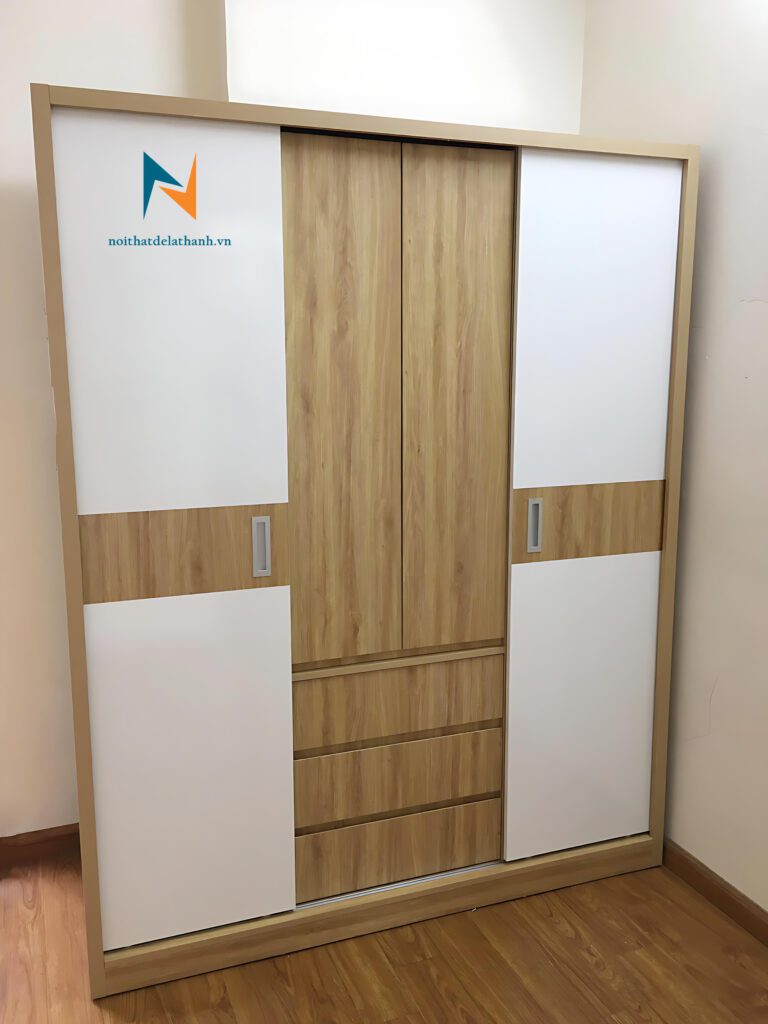 Tủ Quần Áo Gỗ Công Nghiệp Giá Rẻ