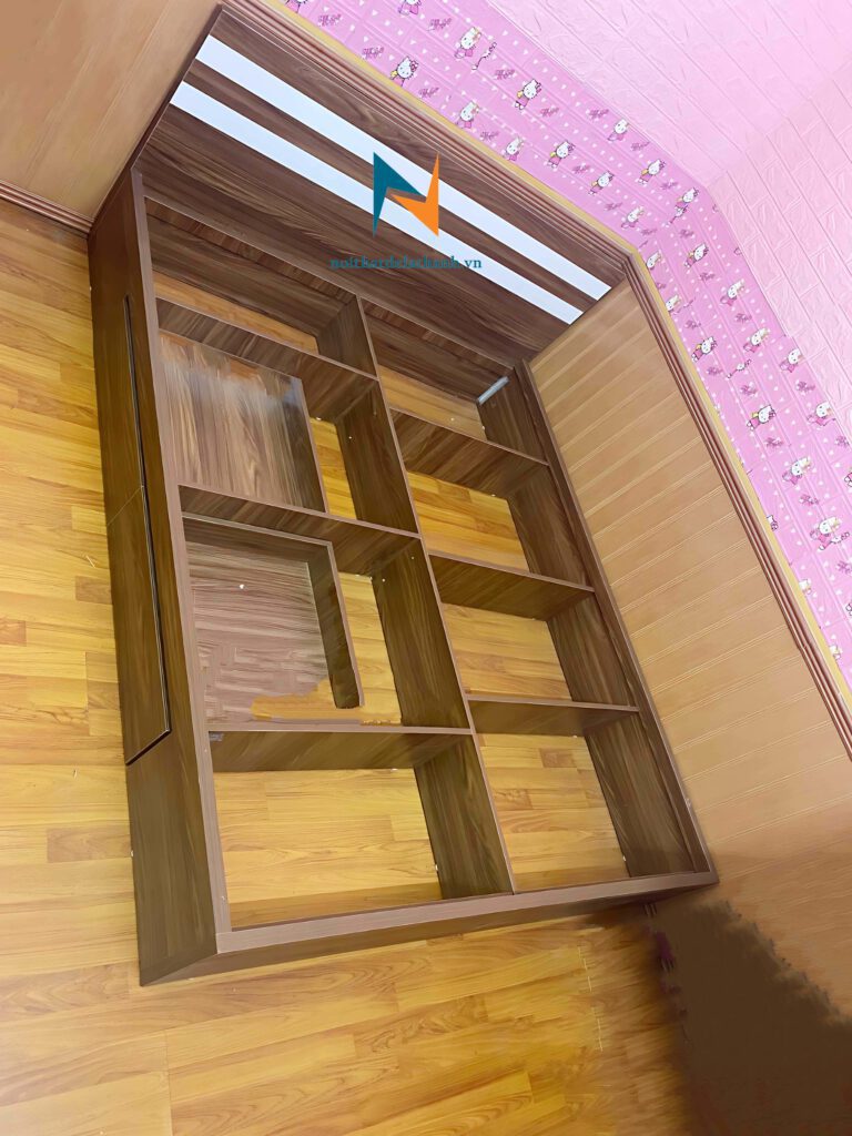 Thiết kế bên trong giường ngủ giá rẻ có 2 ngăn kéo