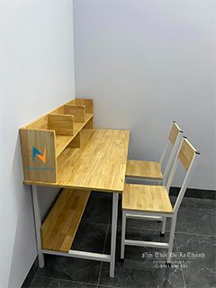 Bàn Ghế Học Sinh Gỗ Cao Su