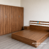 Khách hàng cũng có thể có thêm lựa chọn với combo giường tủ giá rẻ gỗ công nghiệp bao gồm giường 1m8, tủ 2mx2m, táp 40cm, bàn trang điểm nhỏ 40cm