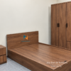 Thêm lựa chọn màu: Combo giường tủ đẹp giá rẻ làm bằng chất liệu gỗ mdf, màu óc chó, kích thước giường 1m2x1m9, tủ 1m2x2m, táp 40x40