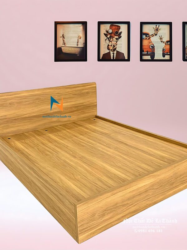 Giường đôi Queen size gỗ mdf phân khúc giá rẻ, phù hợp cho phòng trọ, hoặc sử dụng cho sinh viên