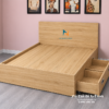 Giường đôi Queen size gỗ mdf phân khúc giá rẻ, phù hợp cho phòng trọ, hoặc sử dụng cho sinh viên