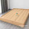 Chiếc giường không đầu cao giá rẻ 1m6x2m mã màu gỗ sáng 388