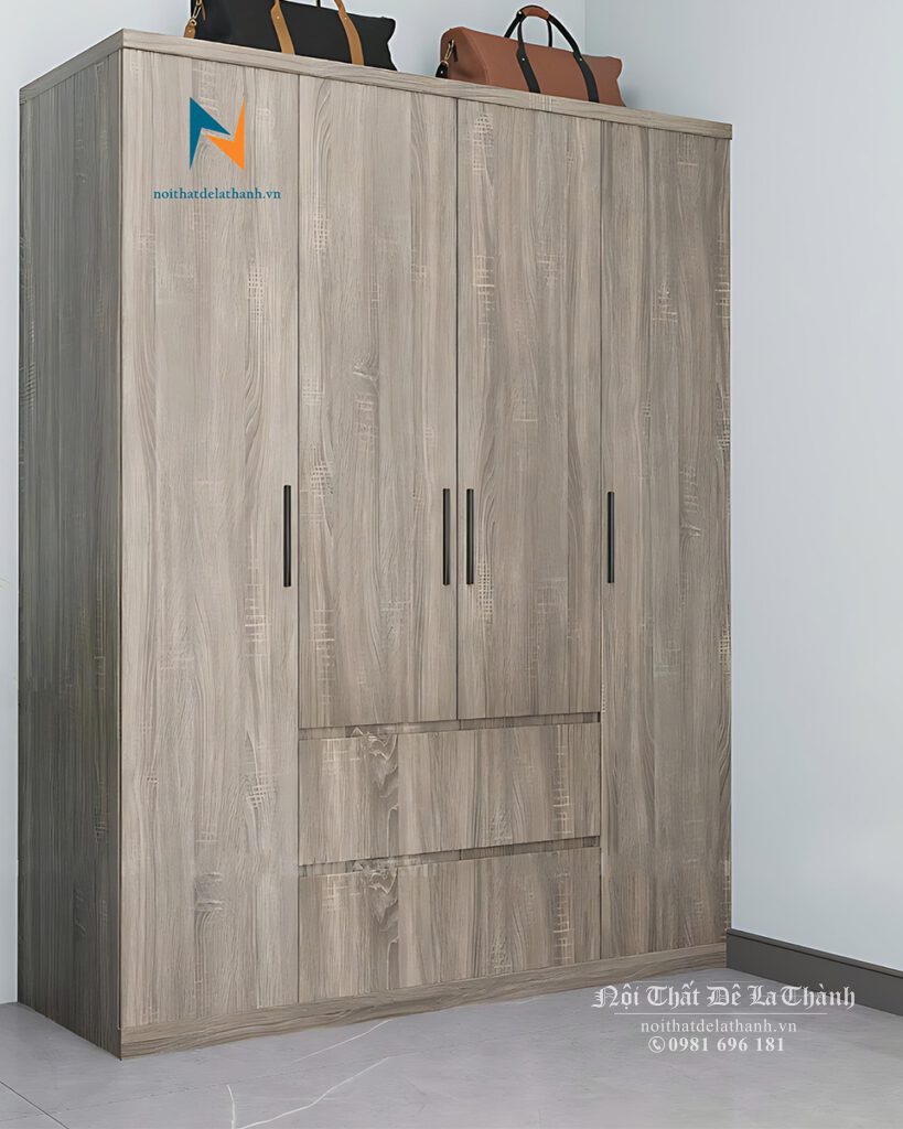 Chiếc tủ quần áo đẹp giá rẻ phong cách hiện đại 1m6x2m