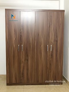 Tủ Quần Áo 4 Cánh Gỗ Công Nghiệp