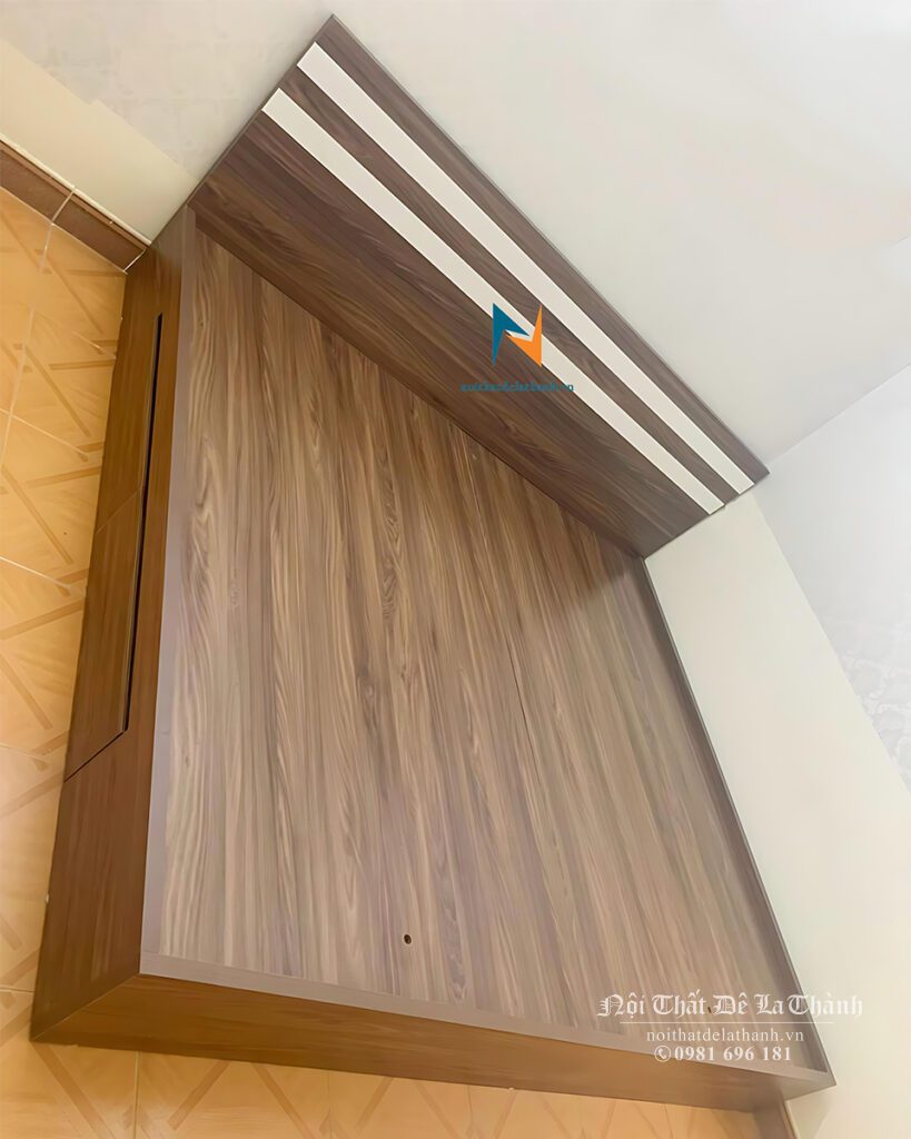 Chiếc giường ngủ 2m dành cho phòng ngủ không gian rộng, thiết kế theo phong cách hiện đại