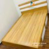 Chiếc giường ngủ giá rẻ 1m8, vai giường có 2 ngăn kéo, màu 6161