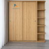 Chiếc tủ áo cánh lùa làm từ chất liệu gỗ công nghiệp mdf, kích thước 1m8x2m, màu 388, phù hợp cho phòng ngủ nhỏ, chung cư mini, phòng trọ sinh viên