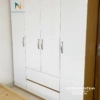 Chiếc tủ gỗ công nghiệp 4 cánh giá rẻ, kích thước 1m6x2m, thiết kế và thi công bởi Nội Thất Đê La Thành