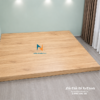Chiếc giường phản hộp gỗ mdf, kích thước 1m8x2m, màu gỗ sáng mã 388, chuyên dụng cho sinh viên, phòng trọ