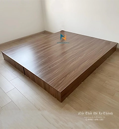 Hình Ảnh Phản Hộp Gỗ Công Nghiệp MDF Giá Rẻ 1m8x2m