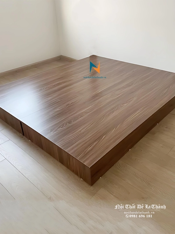 Bộ phản hộp giá rẻ làm từ chất liệu gỗ mdf, kích thước 1m8x2m (có tuỳ chọn 1m6x2m) chuyên dụng cho phòng trọ, phòng sinh viên